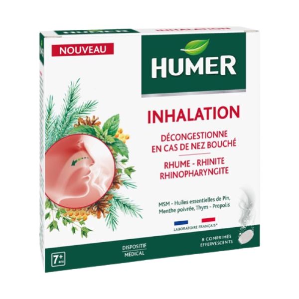 Inhalation Humer Decongestion Rhume Comprimés effervescents