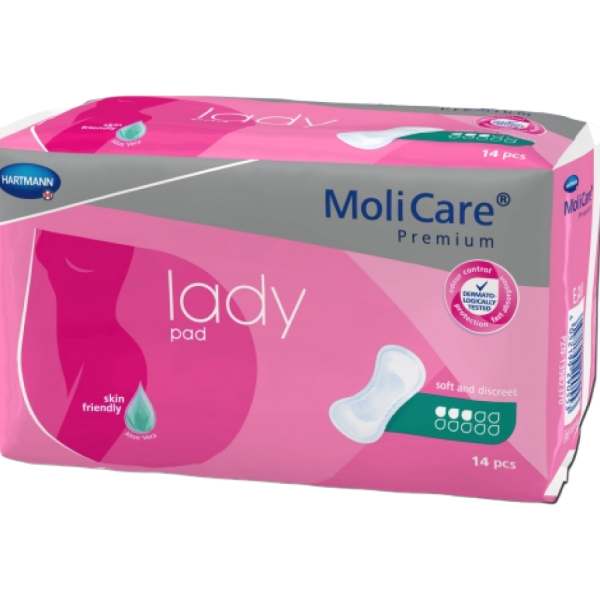 Molicare Premium Lady Pad - Protection féminine discrète et sécurisée- Skin firendly Aloe Vera - Har